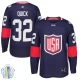 Miesten Yhdysvallat Jonathan Quick 32 Pelipaita 2016 World Cup of Hockey Navy Authentic