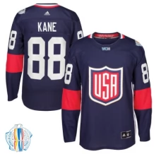 Miesten Yhdysvallat Patrick Kane 88 Pelipaita 2016 World Cup of Hockey Navy Authentic