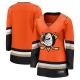 Naisten Anaheim Ducks Blank Pelipaita Oranssi Breakaway Koti