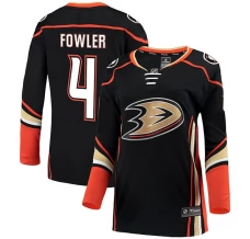 Naisten Anaheim Ducks Cam Fowler 4 Pelipaita Musta Breakaway Koti