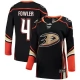 Naisten Anaheim Ducks Cam Fowler 4 Pelipaita Musta Breakaway Koti