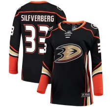 Naisten Anaheim Ducks Jakob Silfverberg 33 Pelipaita Musta Breakaway Koti