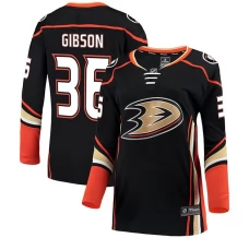 Naisten Anaheim Ducks John Gibson 36 Pelipaita Musta Breakaway Koti