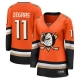 Naisten Anaheim Ducks Trevor Zegras 11 Pelipaita Oranssi Premier Breakaway Koti