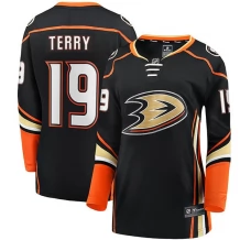 Naisten Anaheim Ducks Troy Terry 19 Pelipaita Musta Breakaway Koti