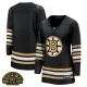 Naisten Boston Bruins Blank Pelipaita 100th Anniversary Patch Musta Premier Breakaway Vaihtoehtoinen