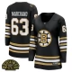 Naisten Boston Bruins Brad Marchand 63 Pelipaita 100th Anniversary Patch Musta Premier Breakaway Vaihtoehtoinen