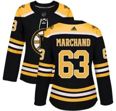 Naisten Boston Bruins Brad Marchand 63 Pelipaita Musta Authentic