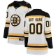 Naisten Boston Bruins Custom Pelipaita Valkoinen Breakaway Vieras