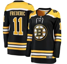 Naisten Boston Bruins Trent Frederic 11 Pelipaita Musta Breakaway Koti