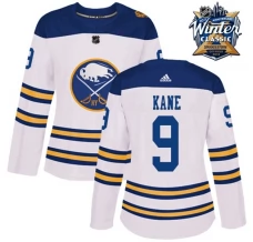 Naisten Buffalo Sabres Evander Kane 9 Pelipaita 2018 Winter Classic Patch Valkoinen Authentic