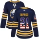 Naisten Buffalo Sabres Kyle Okposo 21 Pelipaita USA Flag Fashion Navy Authentic