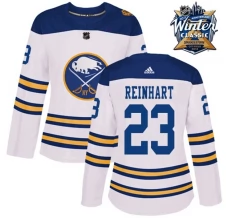 Naisten Buffalo Sabres Sam Reinhart 23 Pelipaita 2018 Winter Classic Patch Valkoinen Authentic