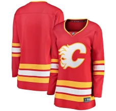 Naisten Calgary Flames Blank Pelipaita Punainen Breakaway Koti