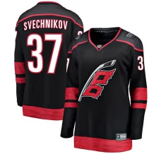 Naisten Carolina Hurricanes Andrei Svechnikov 37 Pelipaita Musta Breakaway Koti