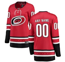 Naisten Carolina Hurricanes Custom Pelipaita Punainen Breakaway Vaihtoehtoinen