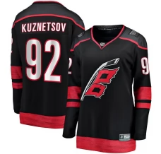 Naisten Carolina Hurricanes Evgeny Kuznetsov 92 Pelipaita Musta Breakaway Koti