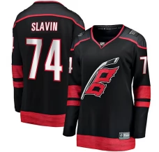 Naisten Carolina Hurricanes Jaccob Slavin 74 Pelipaita Musta Breakaway Koti