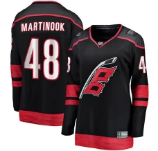 Naisten Carolina Hurricanes Jordan Martinook 48 Pelipaita Musta Breakaway Koti