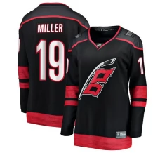 Naisten Carolina Hurricanes K'Andre Miller 19 Pelipaita Musta Breakaway Koti