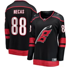 Naisten Carolina Hurricanes Martin Necas 88 Pelipaita Musta Breakaway Koti