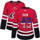 Naisten Carolina Hurricanes Victor Rask 49 Pelipaita USA Flag Fashion Punainen Authentic