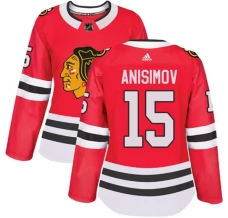 Naisten Chicago Blackhawks Artem Anisimov 15 Pelipaita Punainen Authentic