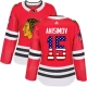 Naisten Chicago Blackhawks Artem Anisimov 15 Pelipaita USA Flag Fashion Punainen Authentic