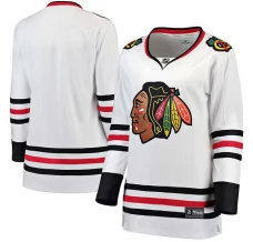 Naisten Chicago Blackhawks Blank Pelipaita Valkoinen Breakaway Vieras