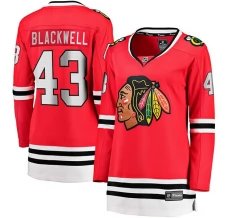 Naisten Chicago Blackhawks Colin Blackwell 43 Pelipaita Punainen Breakaway Koti