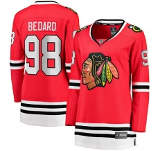 Naisten Chicago Blackhawks Connor Bedard 98 Pelipaita Punainen Breakaway Koti