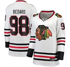 Naisten Chicago Blackhawks Connor Bedard 98 Pelipaita Valkoinen Premier Breakaway Vieras