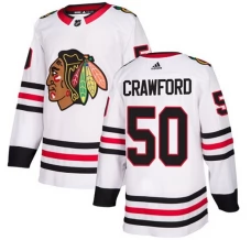 Naisten Chicago Blackhawks Corey Crawford 50 Pelipaita Valkoinen Authentic