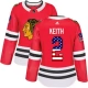 Naisten Chicago Blackhawks Duncan Keith 2 Pelipaita USA Flag Fashion Punainen Authentic