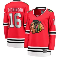 Naisten Chicago Blackhawks Jason Dickinson 16 Pelipaita Punainen Breakaway Koti