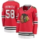 Naisten Chicago Blackhawks MacKenzie Entwistle 58 Pelipaita Punainen Breakaway Koti