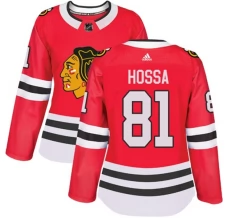 Naisten Chicago Blackhawks Marian Hossa 81 Pelipaita Punainen Authentic