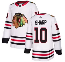 Naisten Chicago Blackhawks Patrick Sharp 10 Pelipaita Valkoinen Authentic