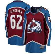 Naisten Colorado Avalanche Artturi Lehkonen 62 Pelipaita Burgundy Breakaway Koti