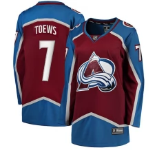 Naisten Colorado Avalanche Devon Toews 7 Pelipaita Burgundy Breakaway Koti