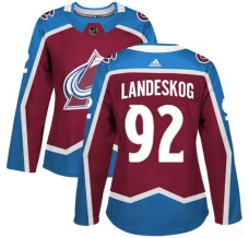 Naisten Colorado Avalanche Gabriel Landeskog 92 Pelipaita Burgundy Authentic