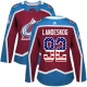 Naisten Colorado Avalanche Gabriel Landeskog 92 Pelipaita USA Flag Fashion Burgundy Punainen Authentic