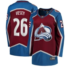 Naisten Colorado Avalanche Jimmy Vesey 26 Pelipaita Burgundy Breakaway Koti