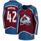 Naisten Colorado Avalanche Josh Manson 42 Pelipaita Burgundy Breakaway Koti