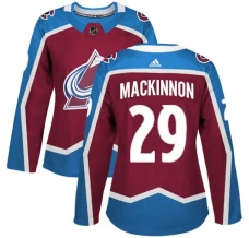 Naisten Colorado Avalanche Nathan MacKinnon 29 Pelipaita Burgundy Authentic