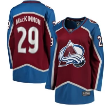 Naisten Colorado Avalanche Nathan MacKinnon 29 Pelipaita Burgundy Breakaway Koti