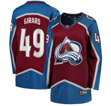 Naisten Colorado Avalanche Samuel Girard 49 Pelipaita Burgundy Breakaway Koti
