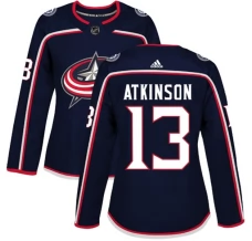 Naisten Columbus Blue Jackets Cam Atkinson 13 Pelipaita Navy Authentic