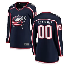 Naisten Columbus Blue Jackets Custom Pelipaita Navy Breakaway Koti