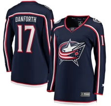 Naisten Columbus Blue Jackets Justin Danforth 17 Pelipaita Navy Breakaway Koti